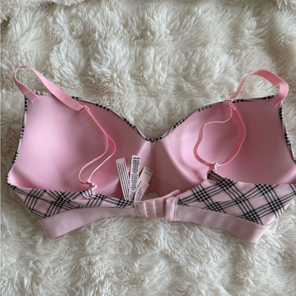 Victoria's Secret Pink Plaid Wireless Bra - Picture 3 of 4